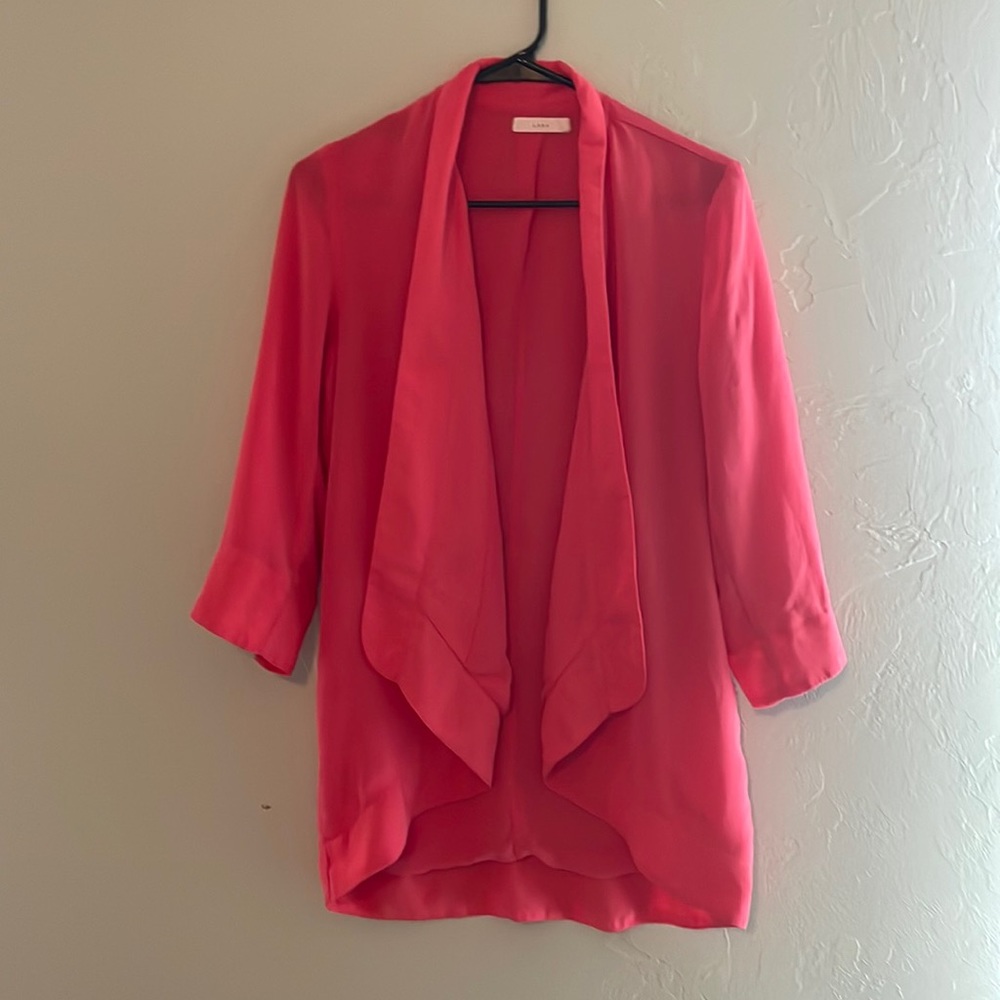Lush hot pink cardigan great for summer very light weight